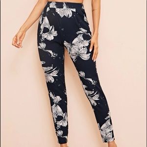 Floral trousers